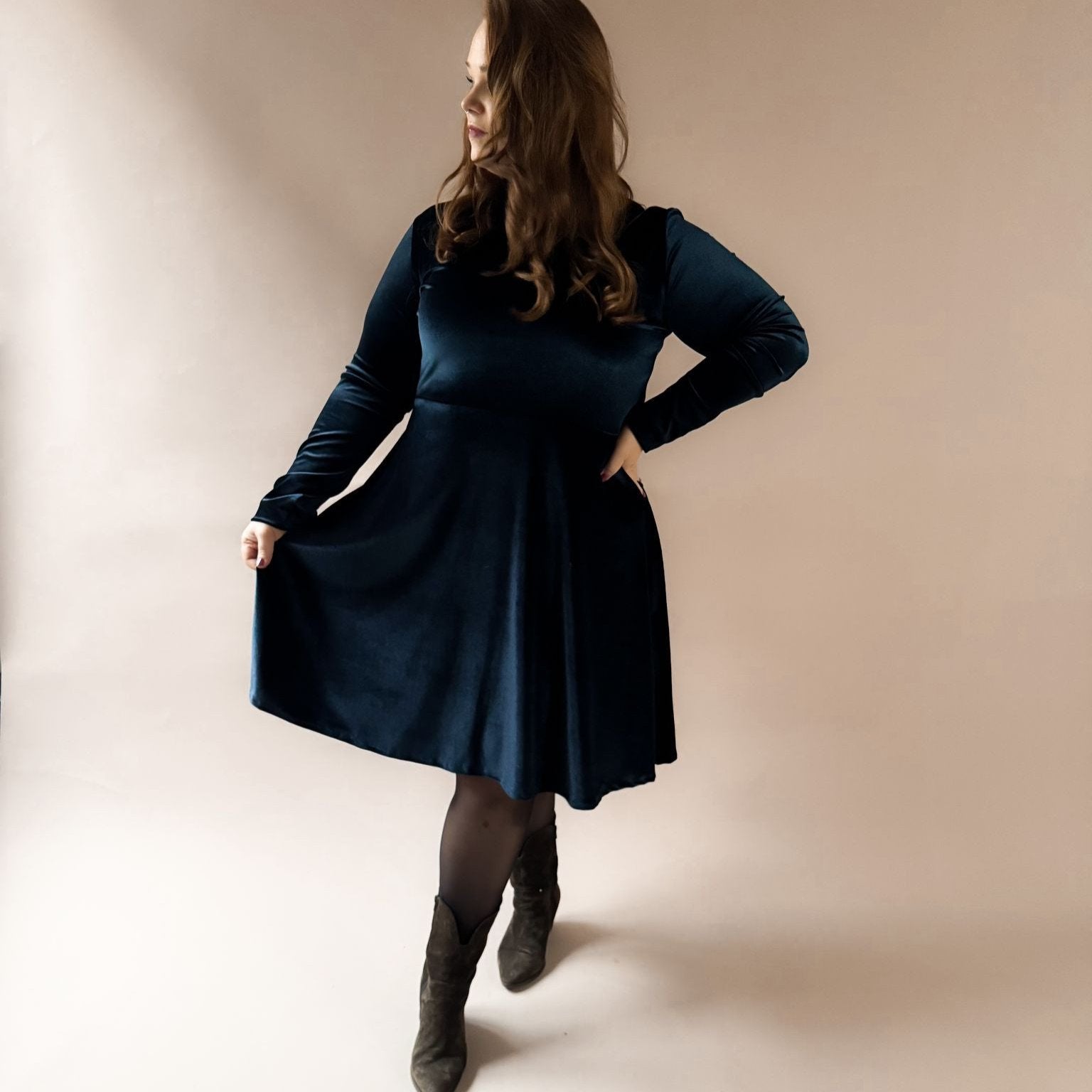 Nähpaket: Swingy Dress (Gr. 34-52)