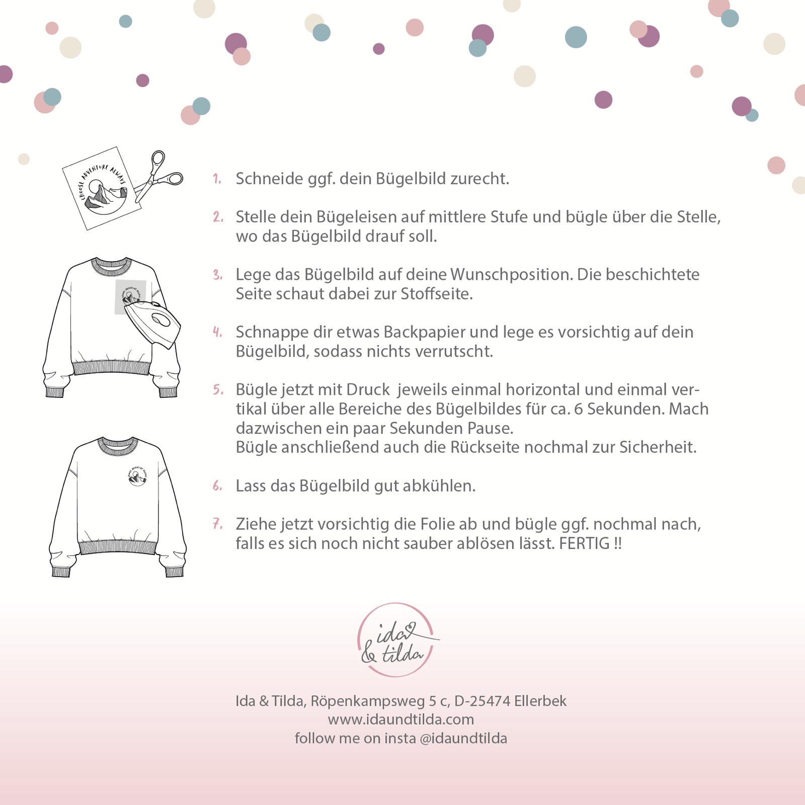 Bügelbild - Beach Vibes Vanilla Gelb (groß)