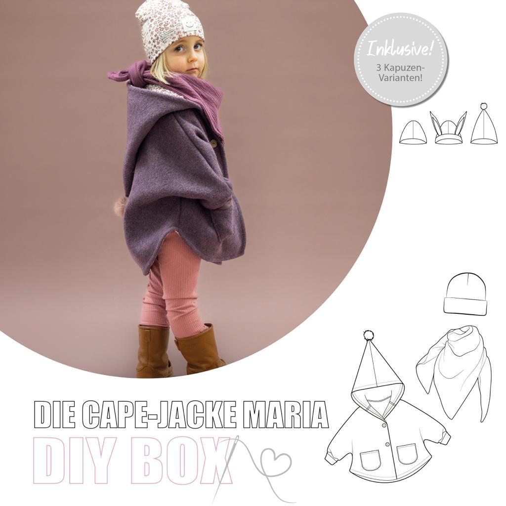 Nähpaket: Capejacke Maria DIY Box Gr. 86-134