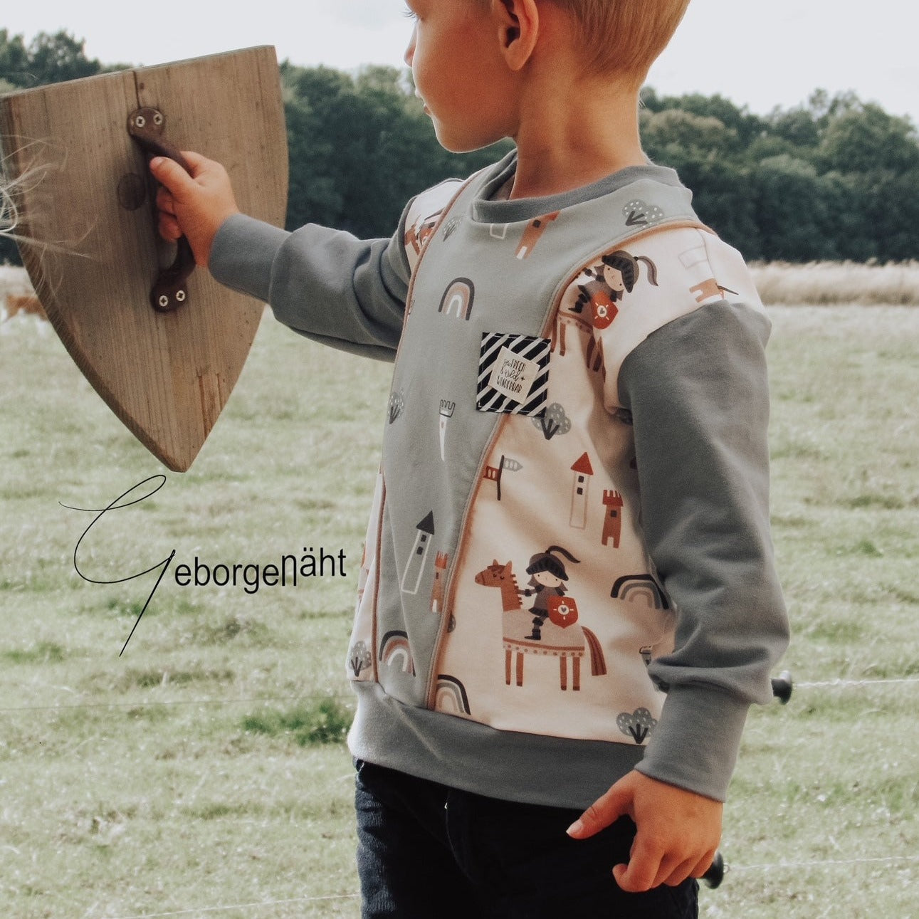 Nähanleitung: Sweater Luise Größe 56-134