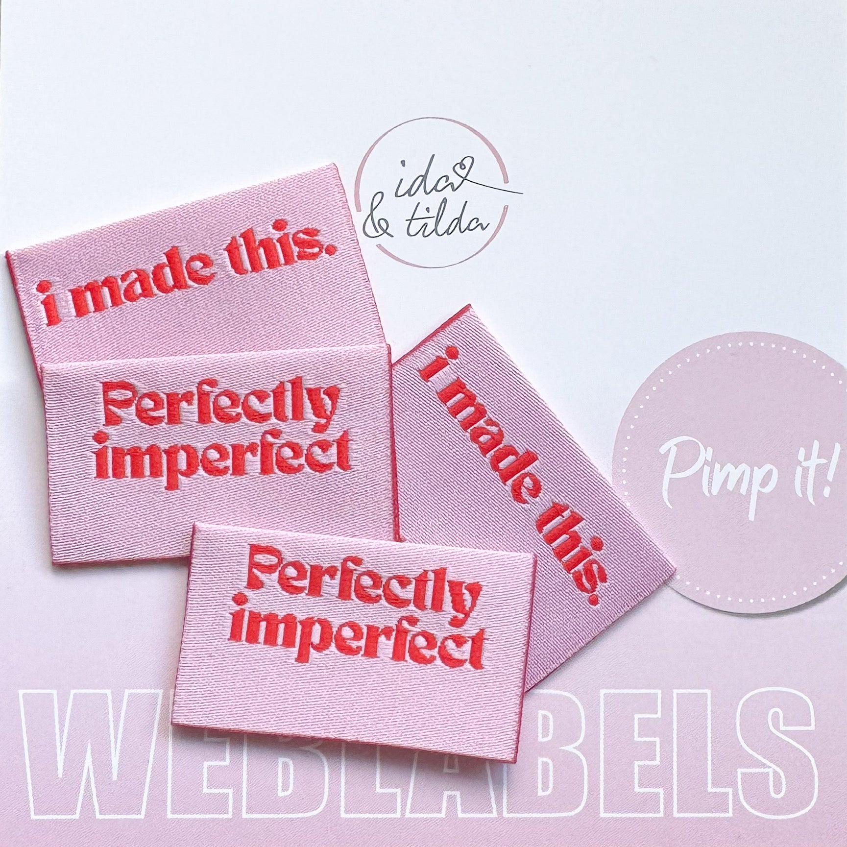 Weblabel "I made this" 4cm x 4,4cm