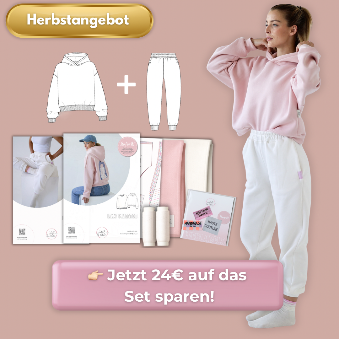 Nähpaket BUNDLE: Lazy Sweater & Pants Gr. XS-XXL