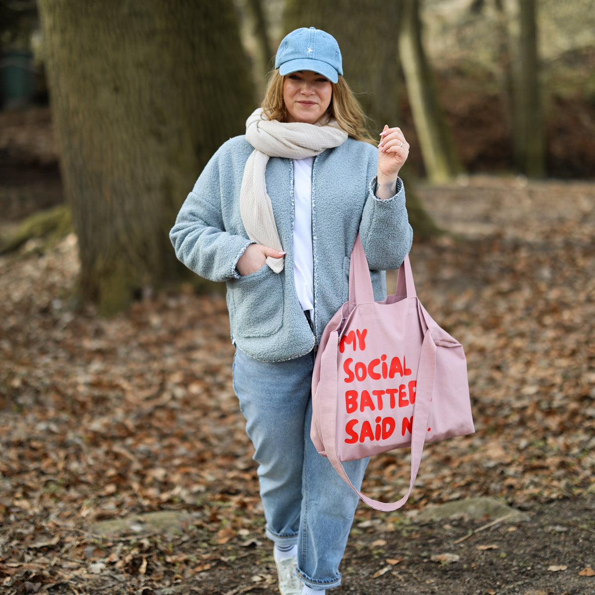 Bügelbild - My social Battery said No (mehrere Farben)