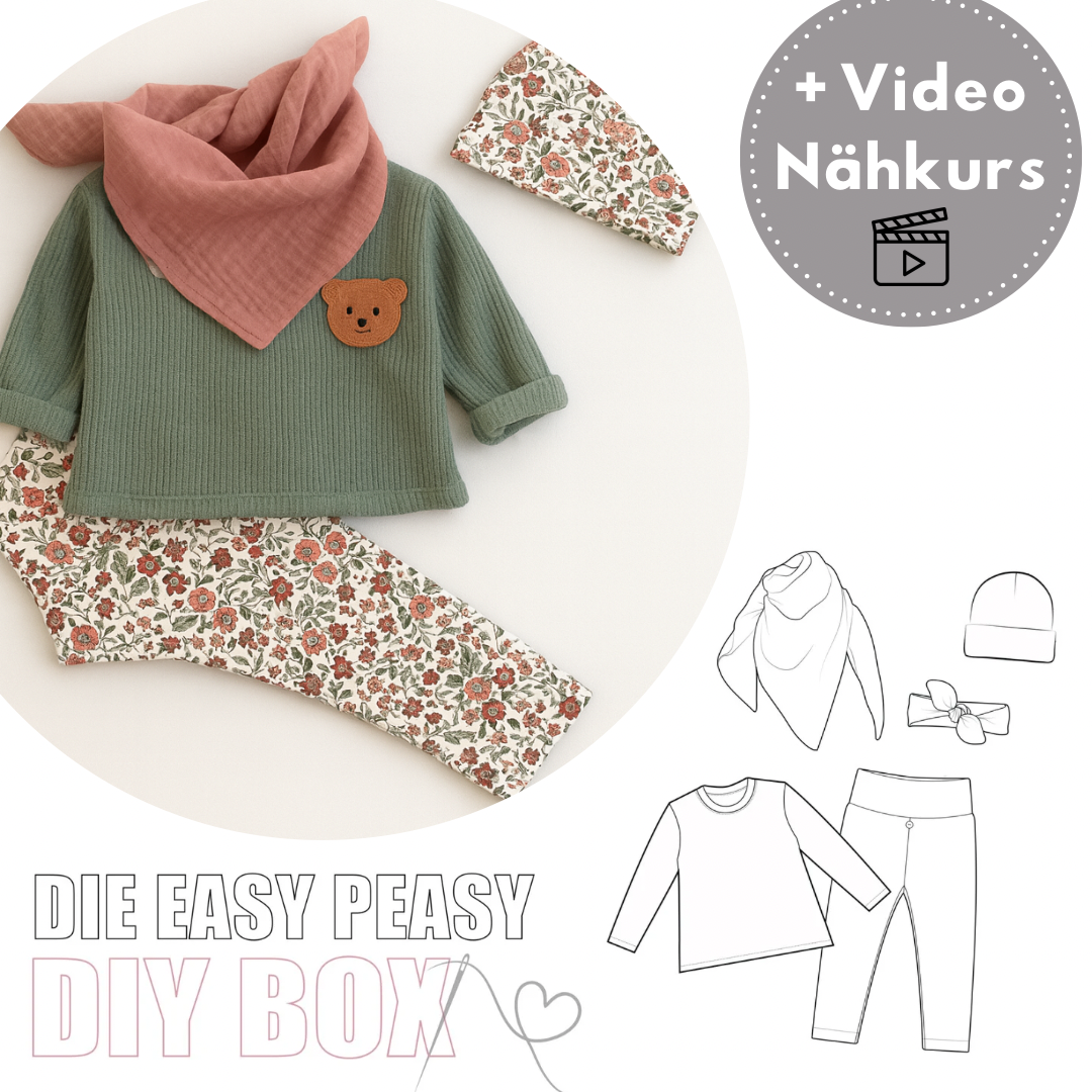 Nähpaket: Easy Peasy DIY Box (Gr.56-134)