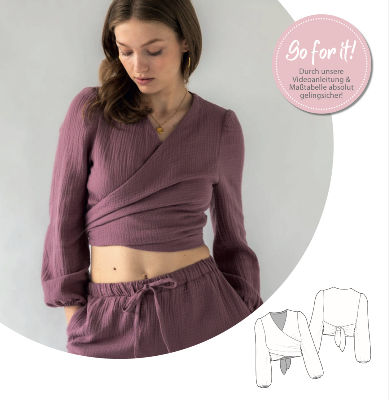 5er Bundle - Comfy Wickelbluse Gr.34-52