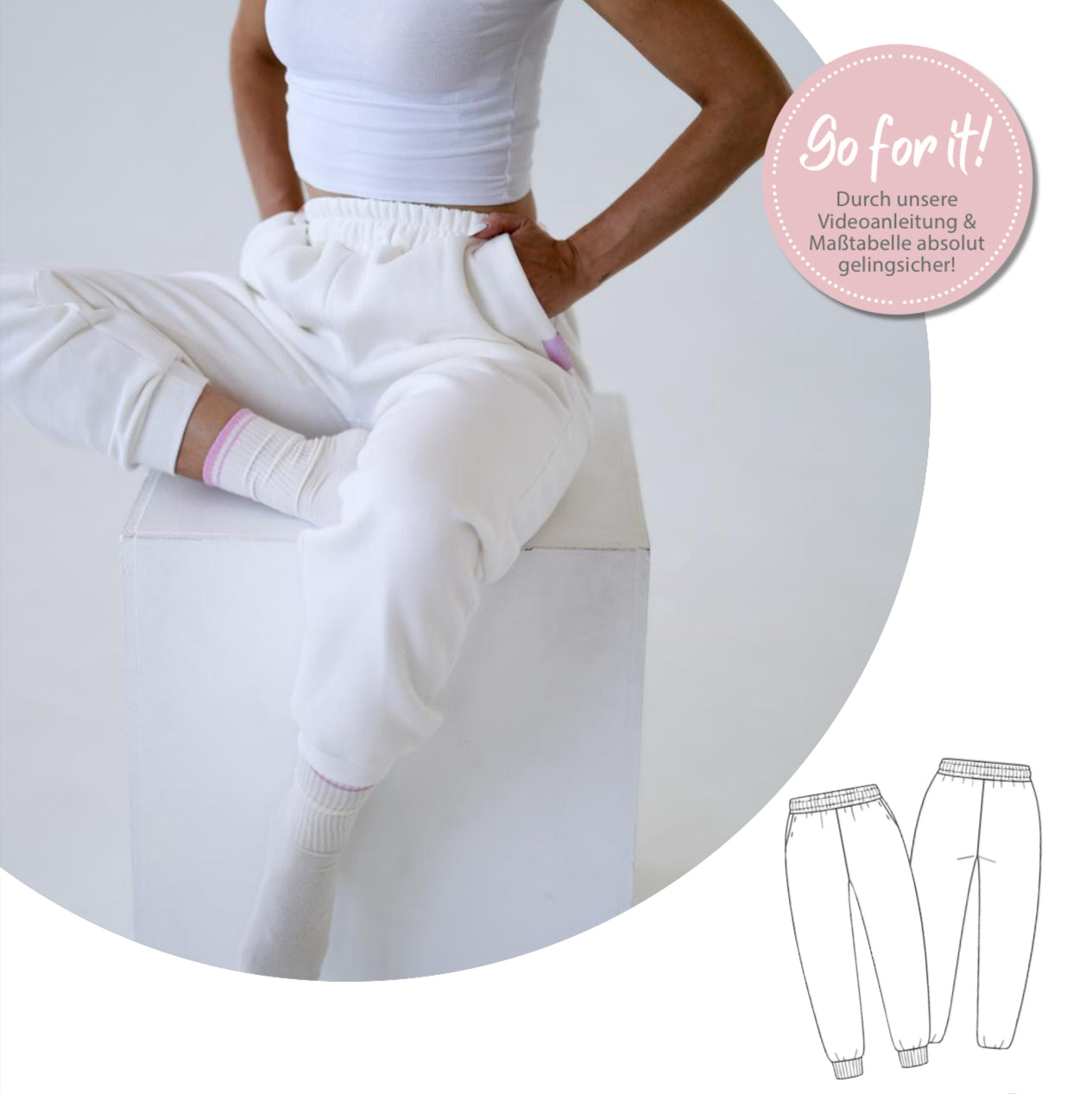 Nähanleitung: Lazy Pants Größe 34-52
