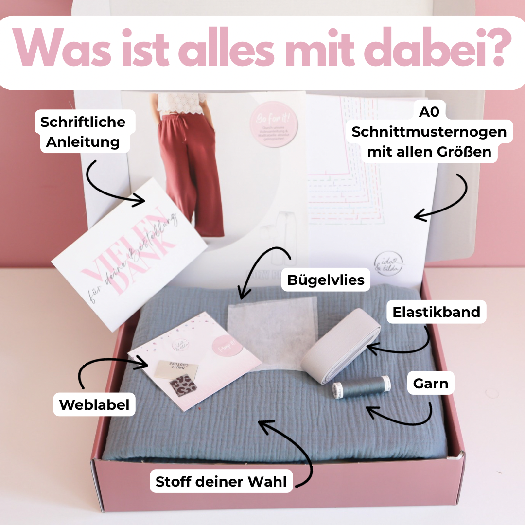 Nähpaket: Cozy Pants DIY Box (Gr. 34-52)