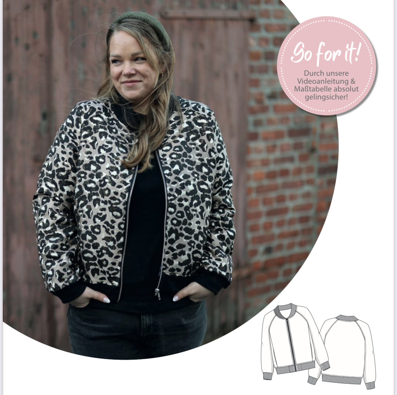 Nähanleitung: Collegejacke Paul Gr.34-52