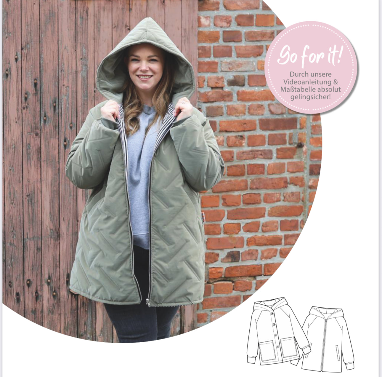 Nähanleitung: Jacke Loulu Größe 34-52