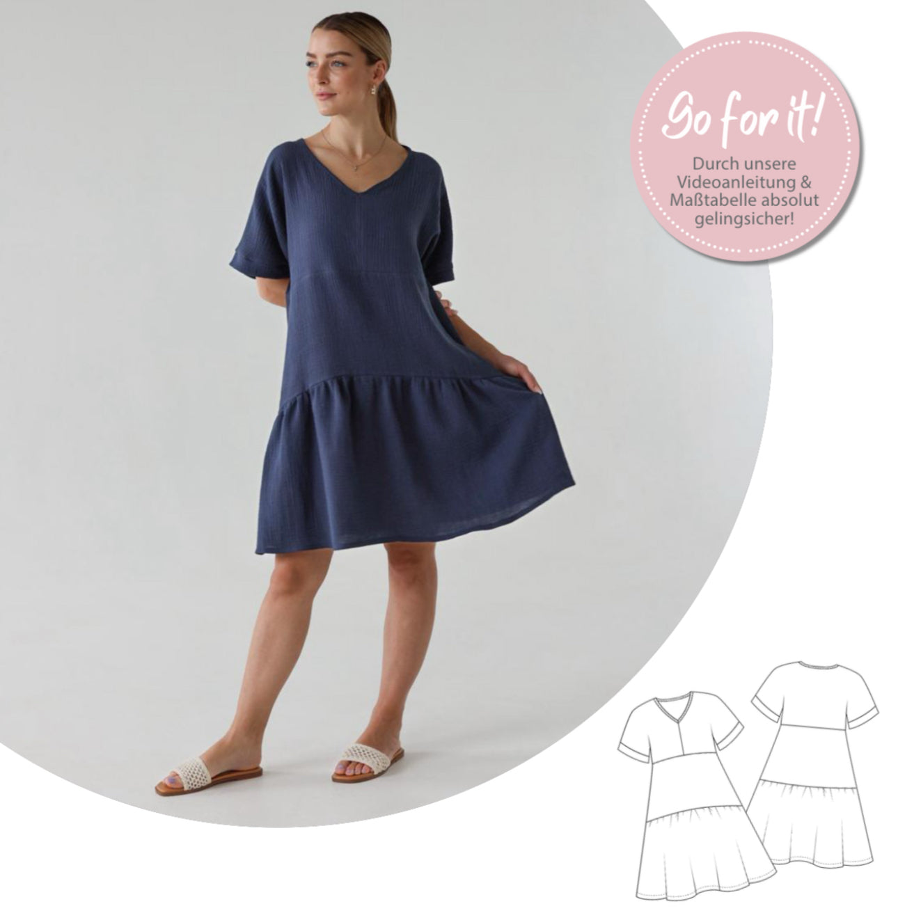 Nähanleitung: Kleid Sunny Gr.34-52