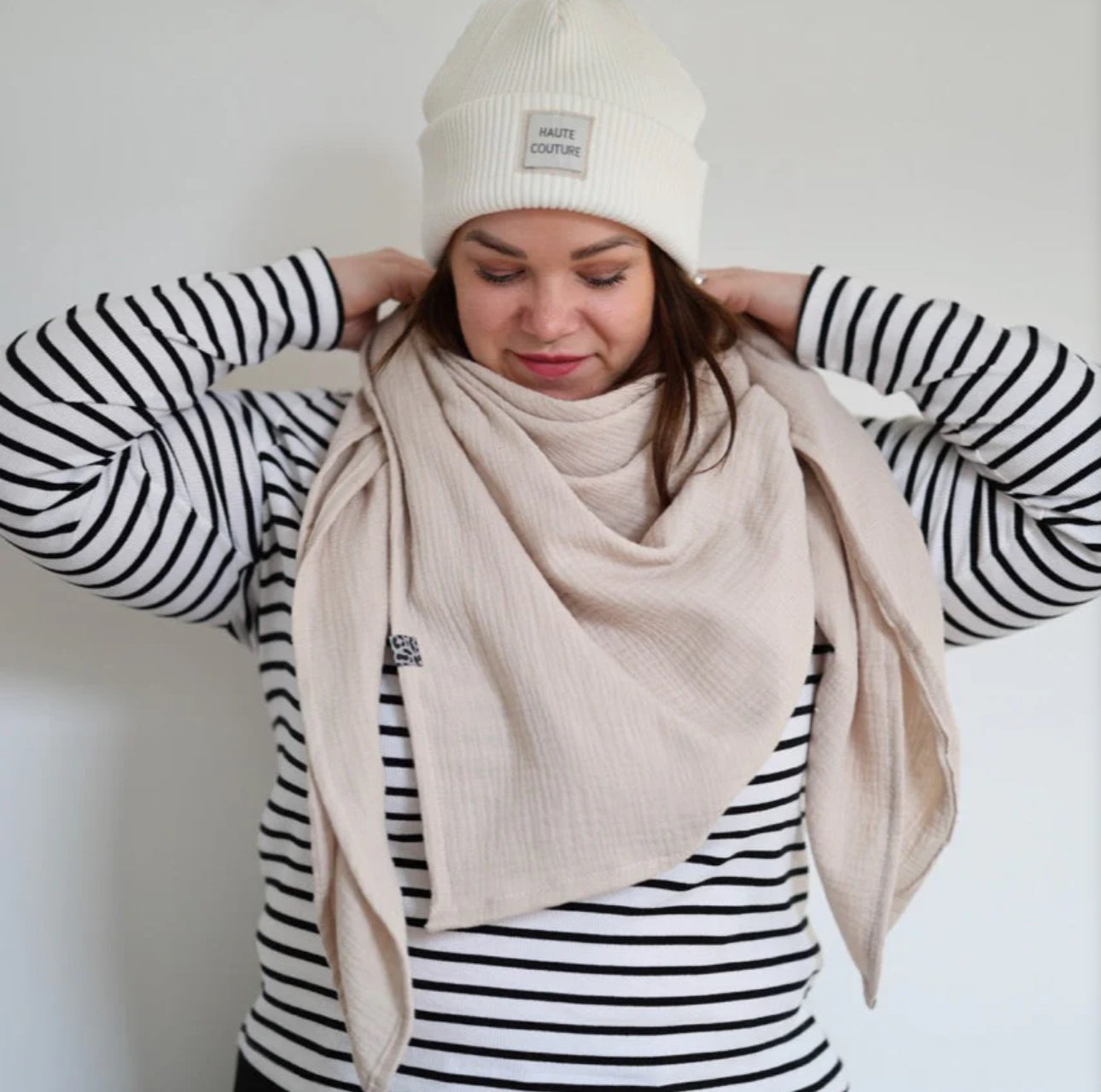 Nähpaket BUNDLE: Jacke Loulu, XL Tuch und Strickmütze Gr. 34-52