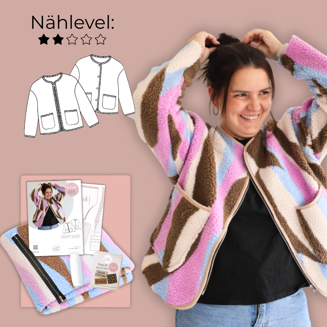 Nähpaket: Comfy Jacke (Gr. 34-52)