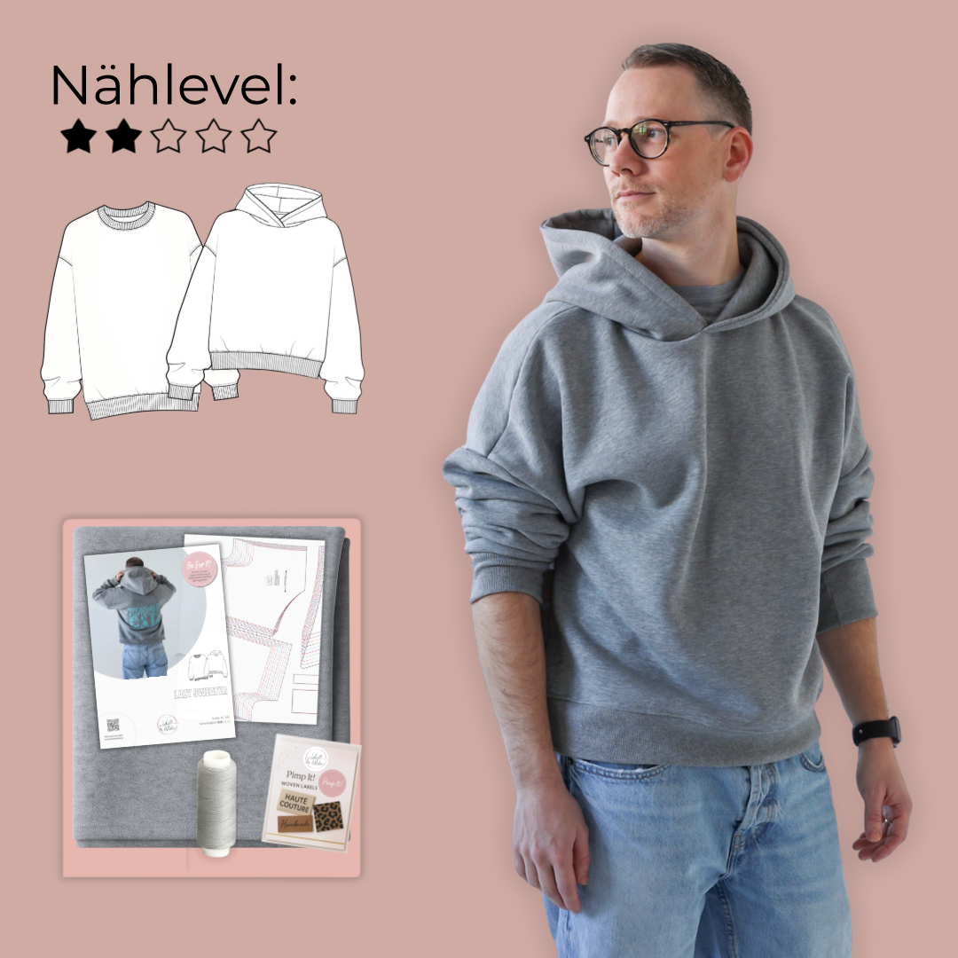 Nähpaket: Lazy Sweater FOR MEN Gr. XS-XXL