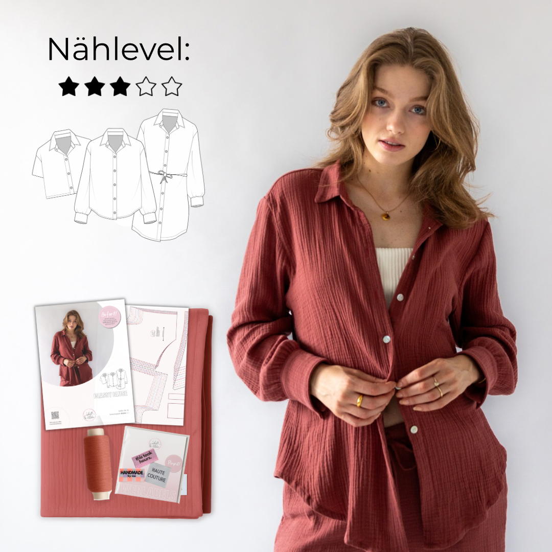 Nähpaket: Classy Bluse (Gr. 34-52)