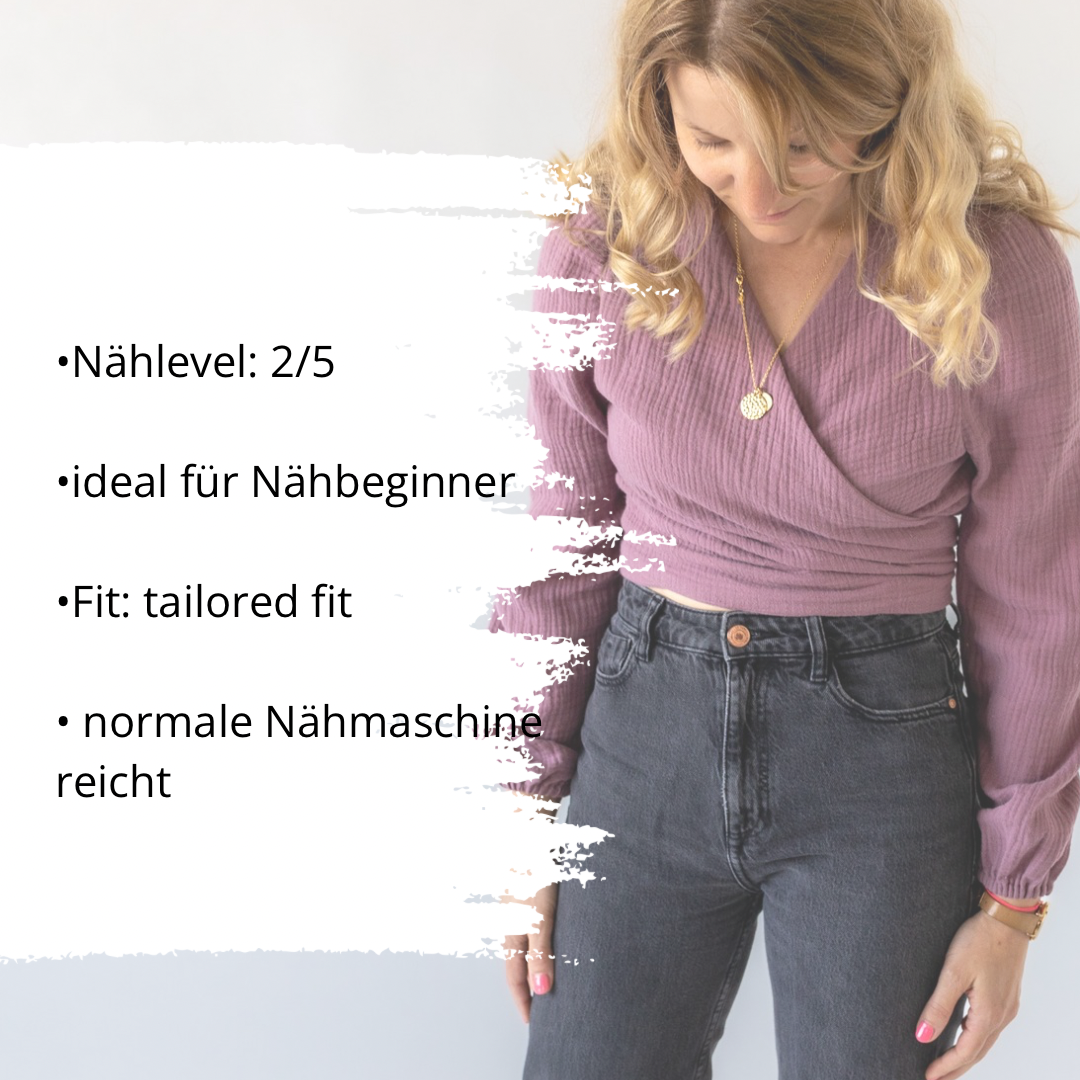 Die Comfy Wickelbluse DIY Box (Gr. 34-52)