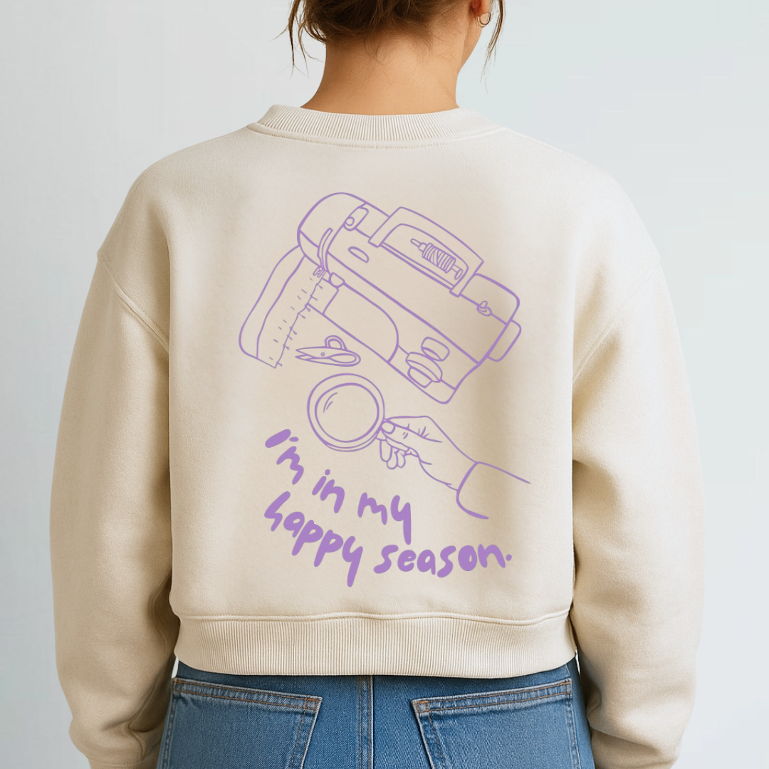 Bügelbild - I´m in my happy season (groß)
