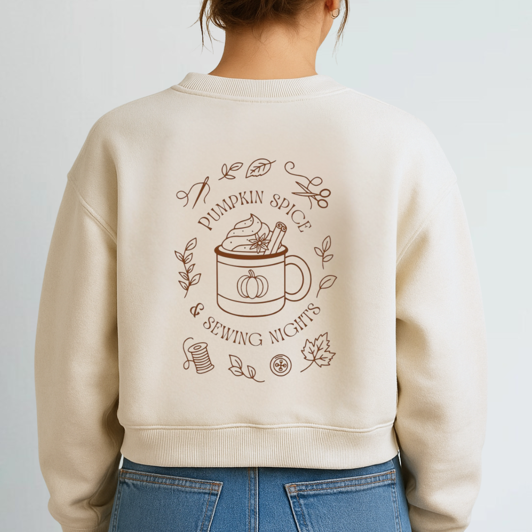 Bügelbild - Pumpkin Spice & Sewing Nights (groß)