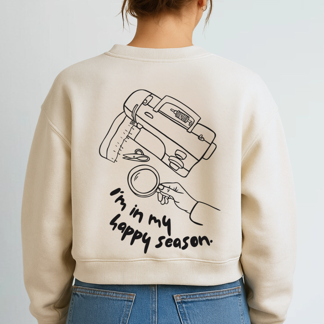 Bügelbild - I´m in my happy season (groß)