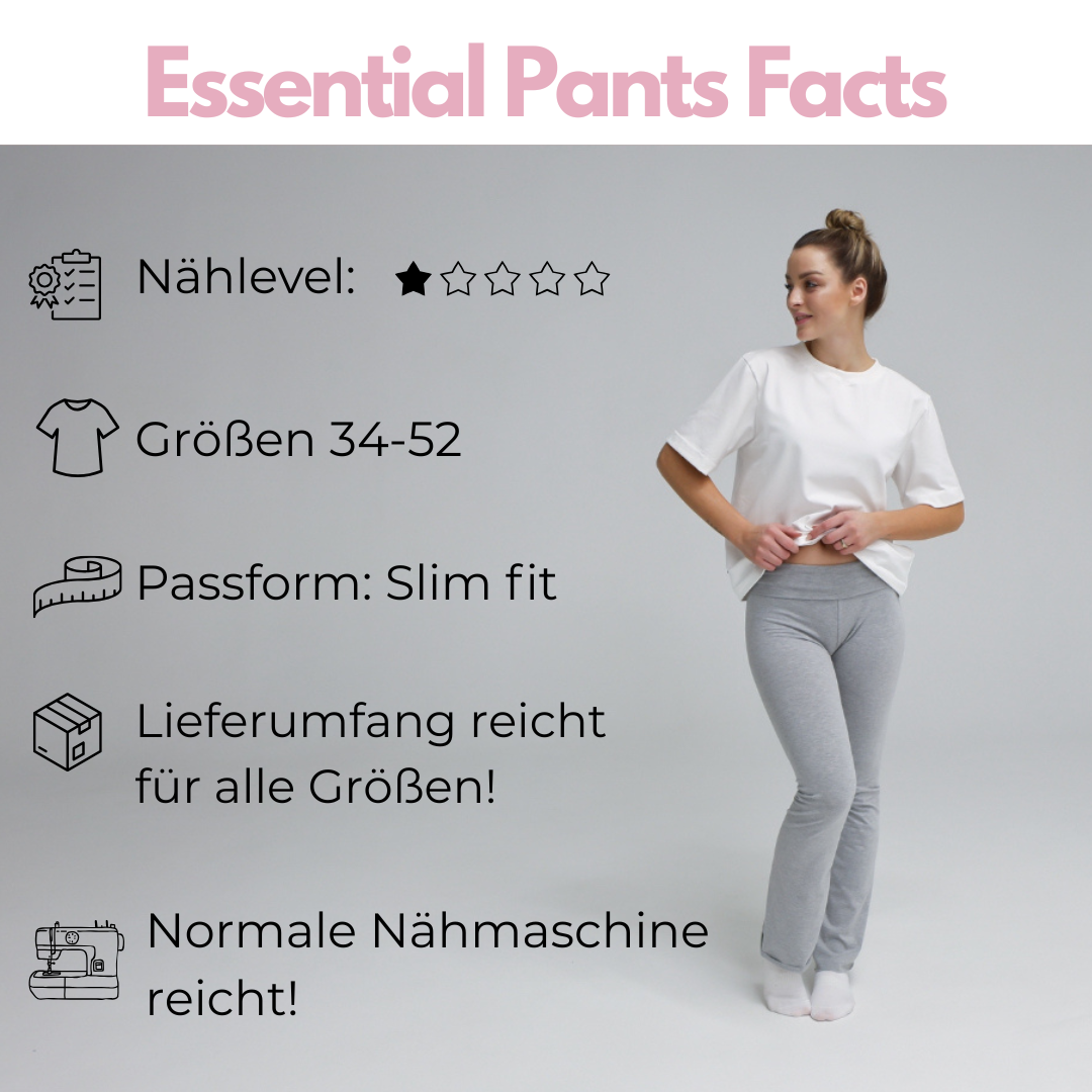 Nähpaket: Essential Pants(Gr. 34-52)