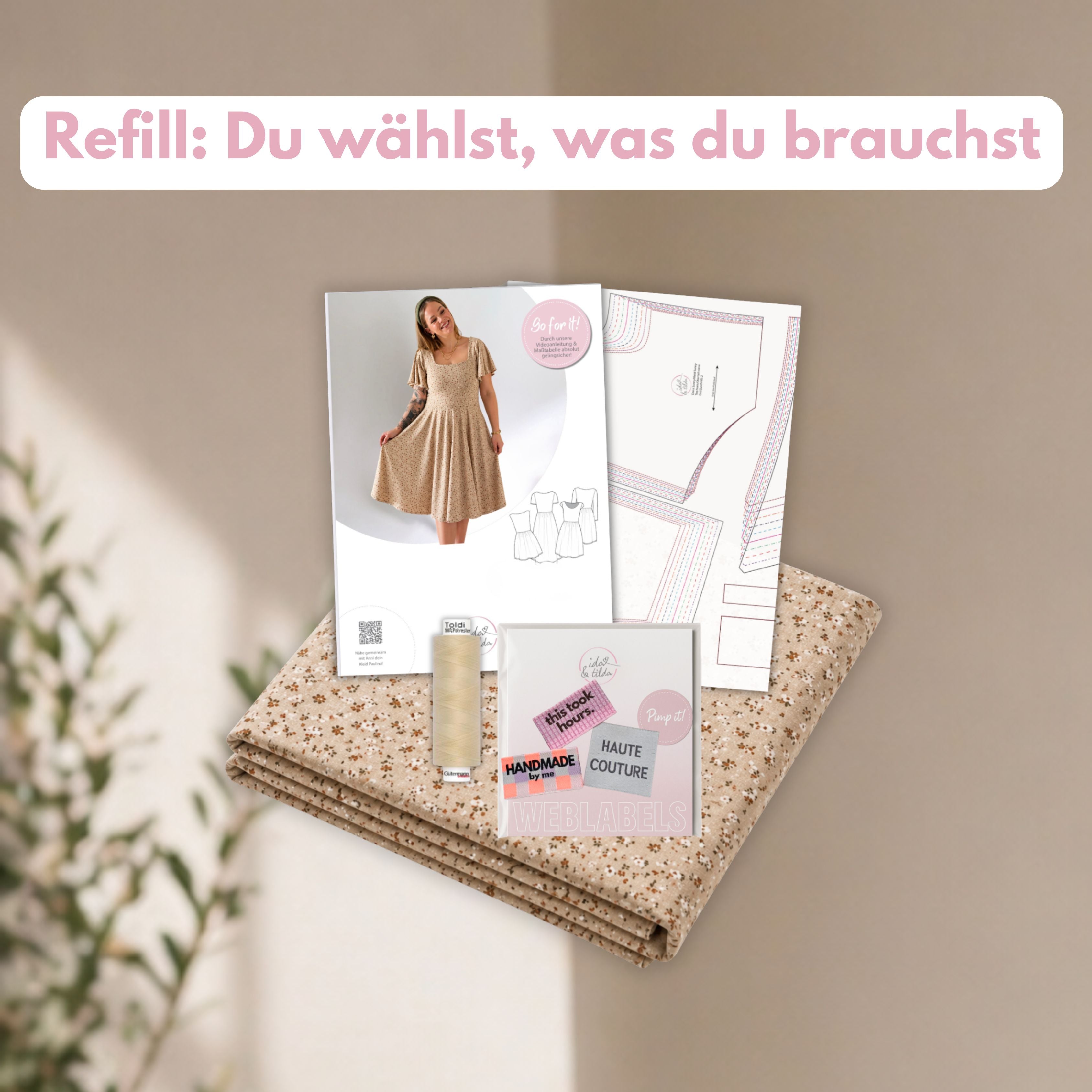 Refill-Kit: Kleid Flora (Gr. 34-52)