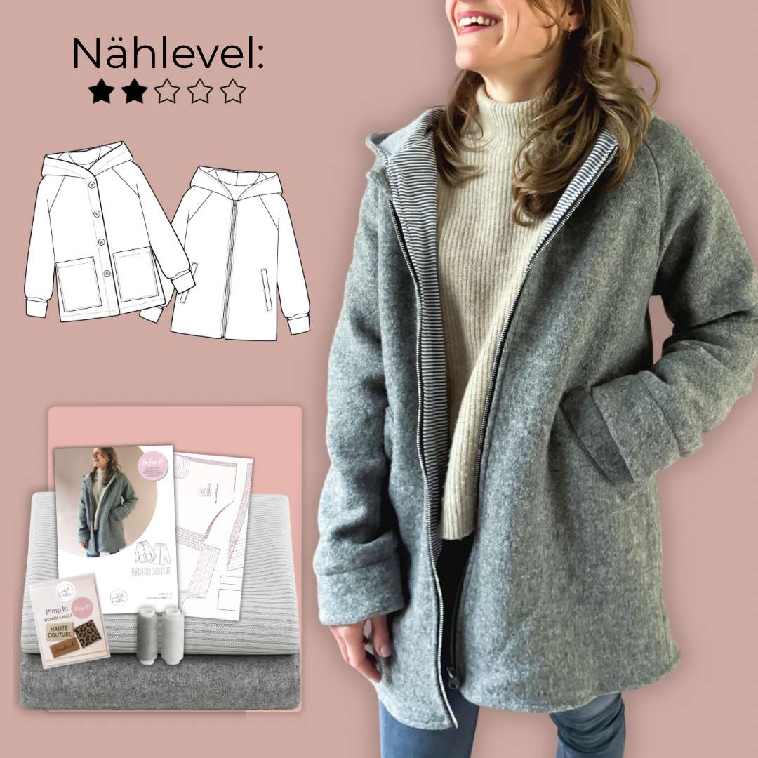 Nähpaket: Jacke Loulu DIY Box Gr. 34-52