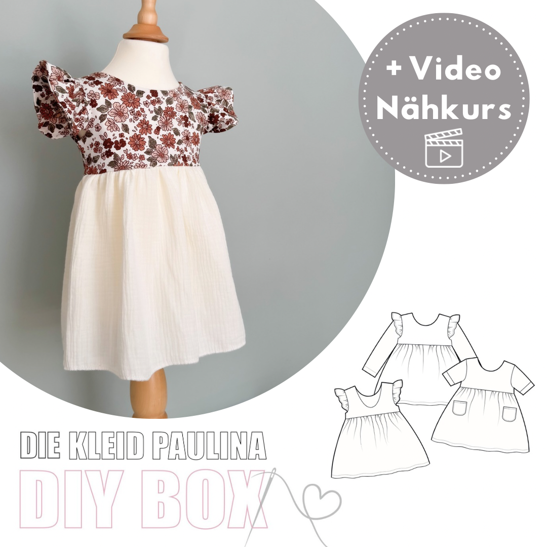 Nähpaket: Kleid Paulina DIY Box Gr. 74-134