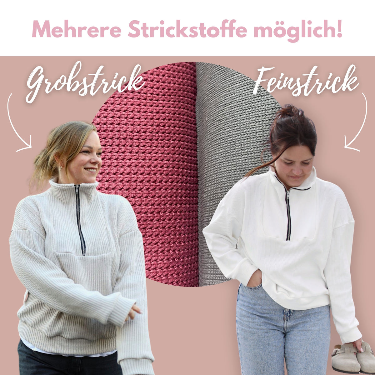 Nähpaket: Strick-Troyer (Gr. XS-XXL)