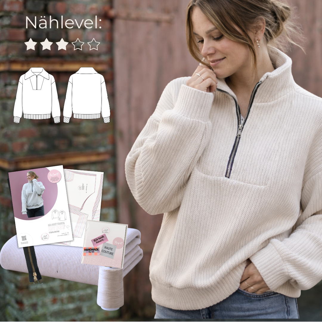 Nähpaket: Strick-Troyer (Gr. XS-XXL)