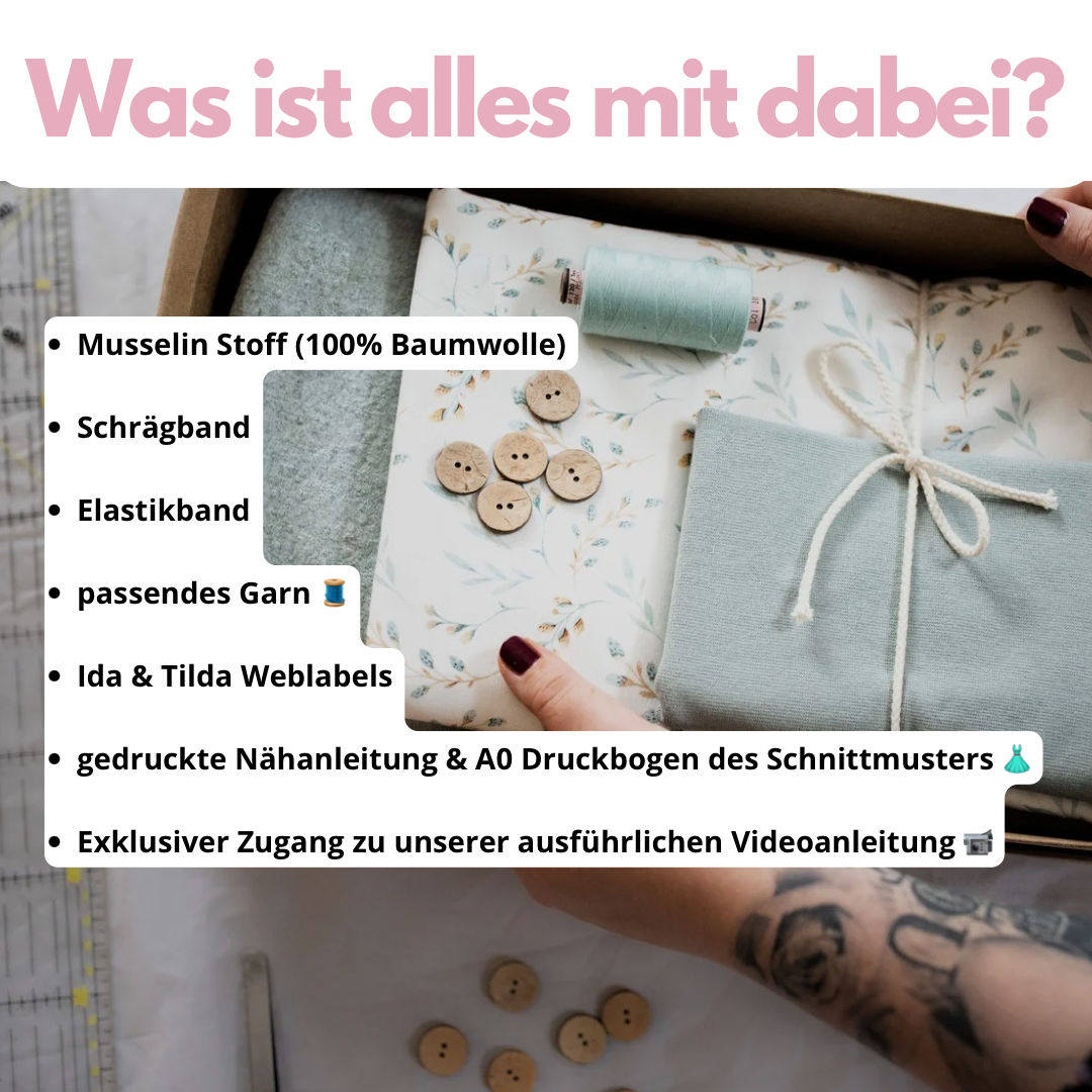 Die Comfy Wickelbluse DIY Box (Gr. 34-52)