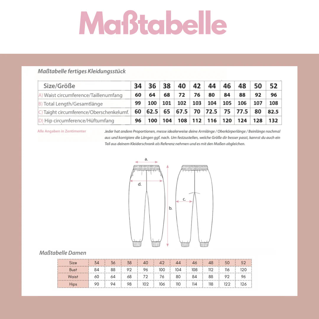 Nähpaket BUNDLE: Lazy Sweater & Pants Gr. XS-XXL