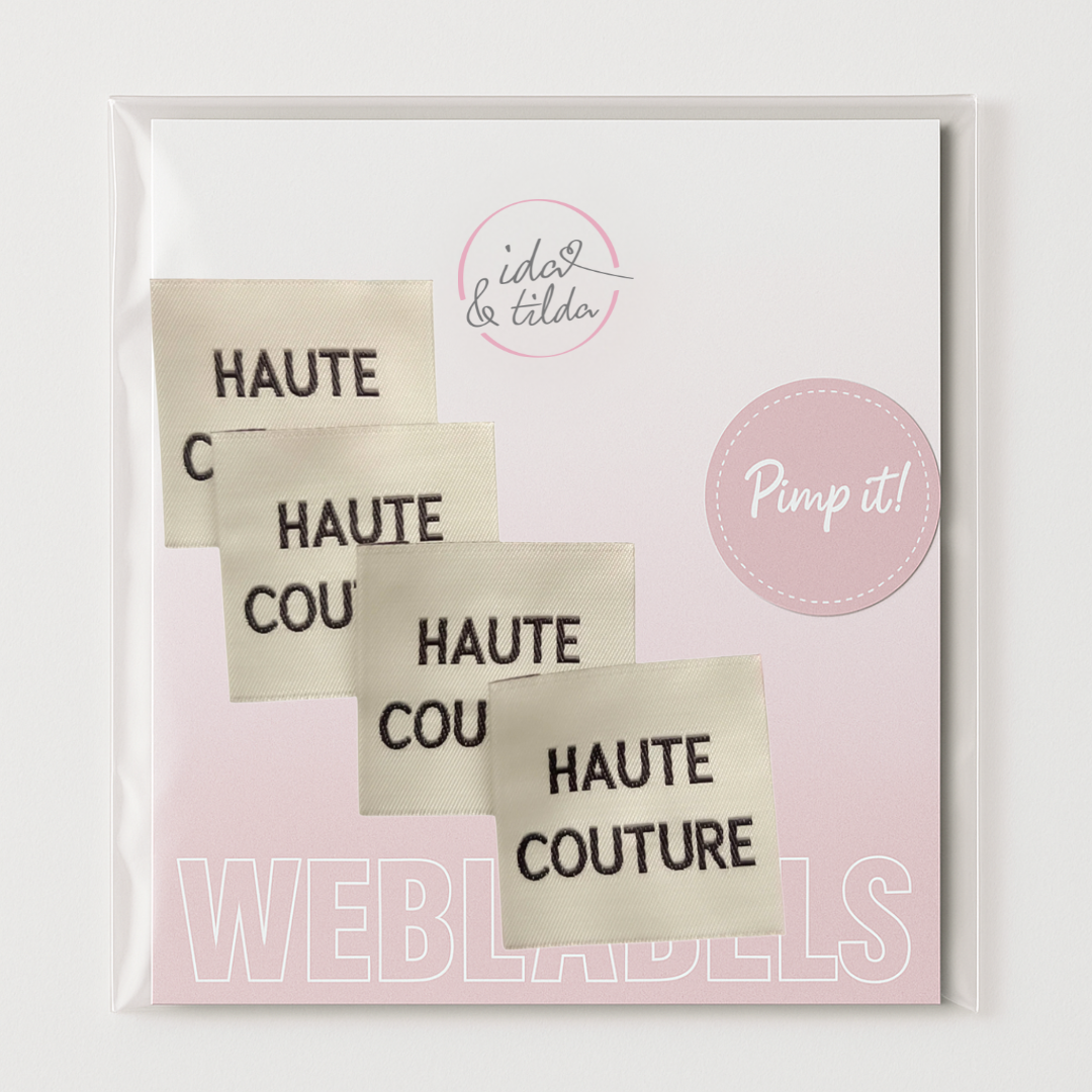 Weblabel "Haute Couture" 3,5 x 3,5cm