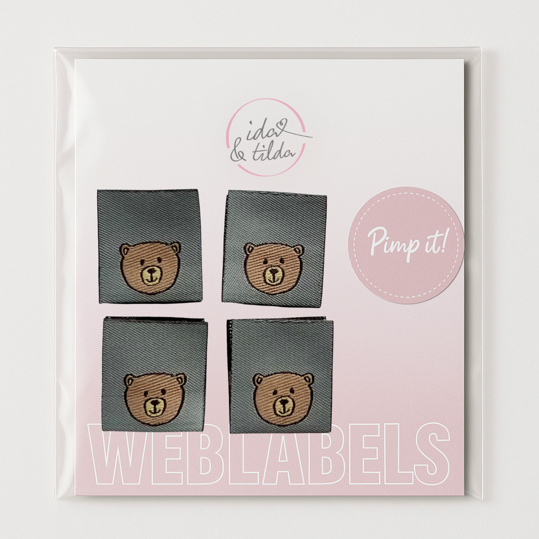Weblabel "Teddy" 2cm x 4,4cm