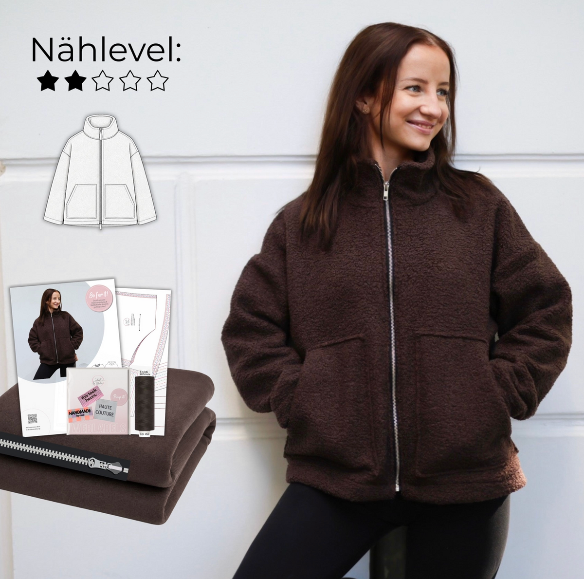 Nähpaket: Jacke Larry (Gr. 34-52)